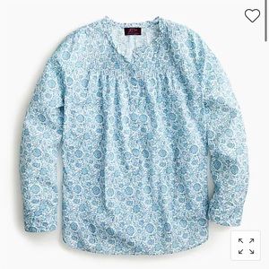 J. Crew Ruffle Popover Shirt in Liberty London Fabric